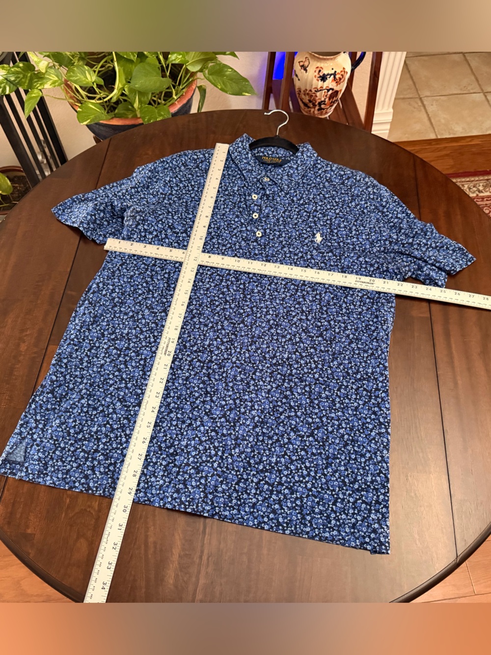 Ralph Lauren Navy Blue Floral Short-Sleeve Kids Blouse